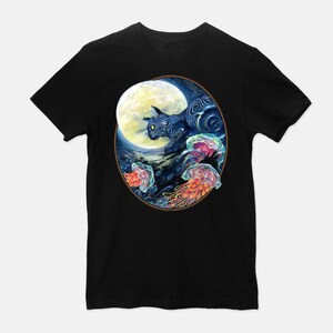 Rising Tide T-shirt and Tank by Black Ink Art - Cat Shirt - Wearable Art - Surreal Art