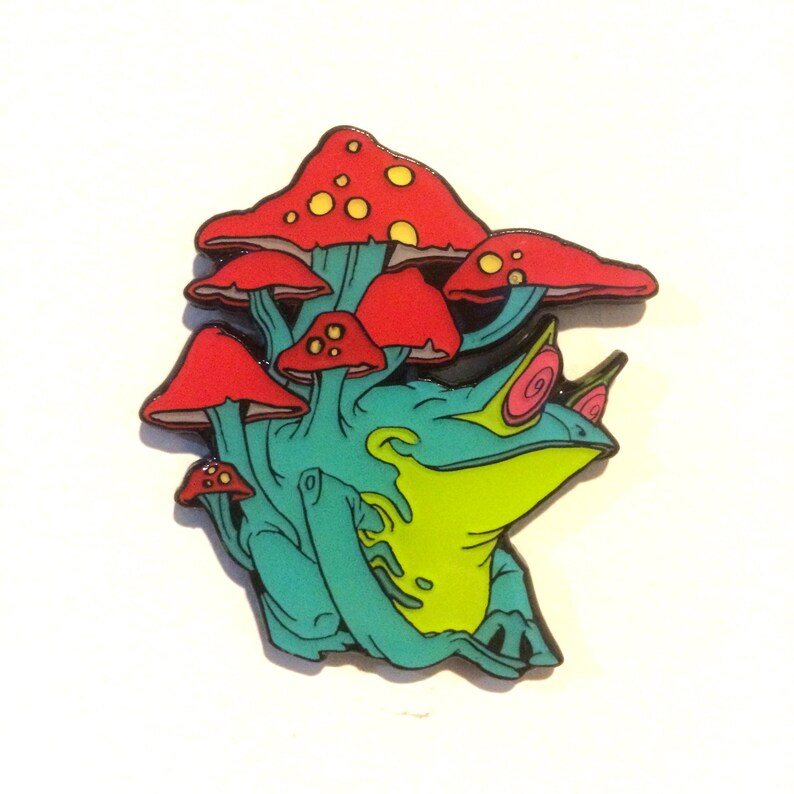 Hypno Toad Hat Pin Etsy