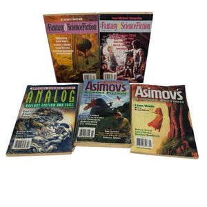 Lote variado de revistas de ciencia ficción Asimov Fantasy & Science Fiction Analog