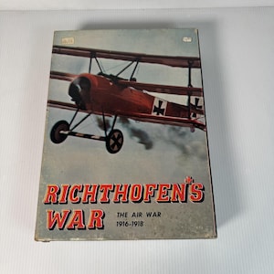 Vintage Richthofen&#39;s War Avalon Hill 1972 Board Game WWI Air Combat Set