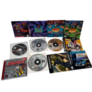 PS1 und PS2 Demo Disc Lot von 12 w / Jade Cocoon Demo, Fahrer & mehr Kratzer wie besehen