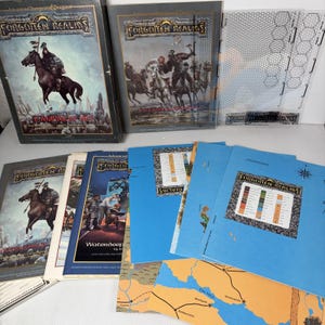 AD&D フォーゴットン・レルムズ キャンペーンセット 第1版 1987年 TSR社製 ボックスセット（地図7枚付き）