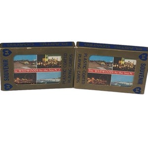 The Wildwoods By-the -Sea NJ SHORE 2 souvenirdecks VTG-speelkaarten Hong Kong