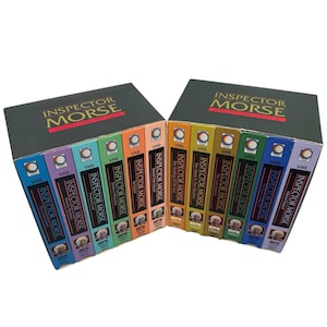 Zestaw 2 kaset VHS z brytyjskimi kryminałami detektywistycznymi i inspektorem Morse'em, 2 i 3