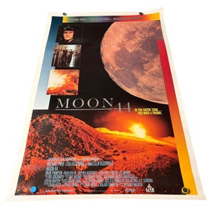 Moon 44 1990 Videotheek Filmposter Michael Pare Malcolm McDowell Sci-Fi
