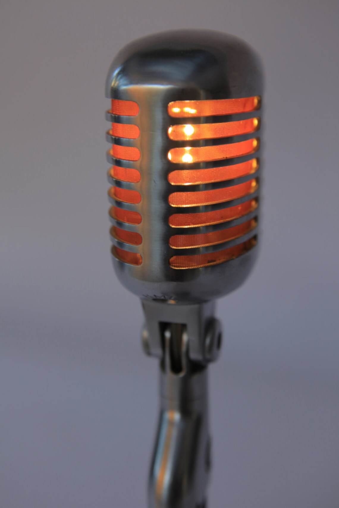 VINTAGE SHURE 55 Microphone Lamp - Etsy