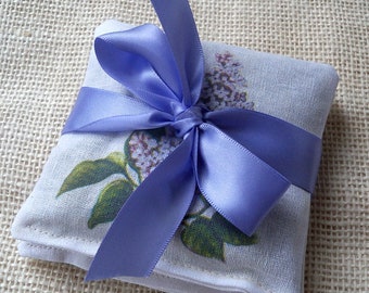 Lavender sachets of flowering lilacs. set of 2