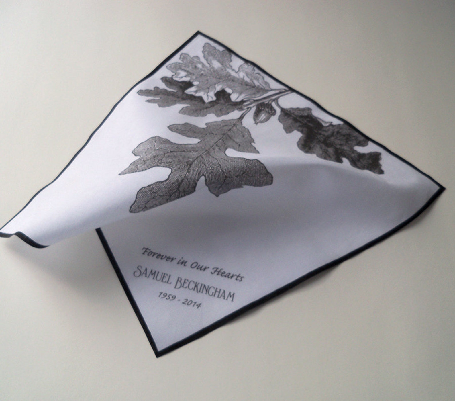Memorial handkerchief funeral handkerchief Forever in Our Etsy