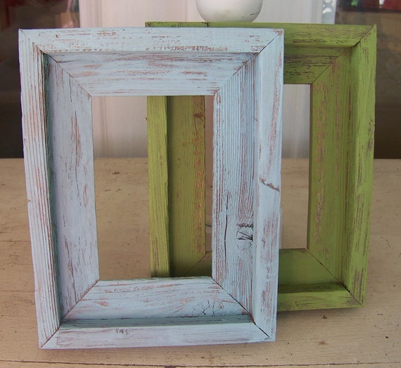 Items similar to Painted Washed Picture Frame, Photo Frame 4" x 6" With