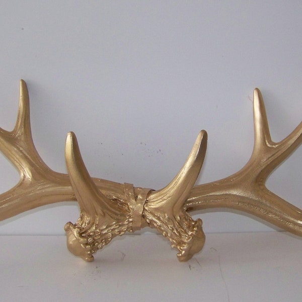 Deer Antlers-Rustic Faux 10 Point-Hat, Scarves, Coat Rack-Man Cave