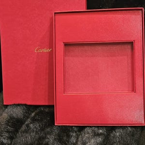 Cartier Collection, Empty Jewelry Empty Travel Pouch with Pillow, Empty Care Box, Empty Stationery Box image 2