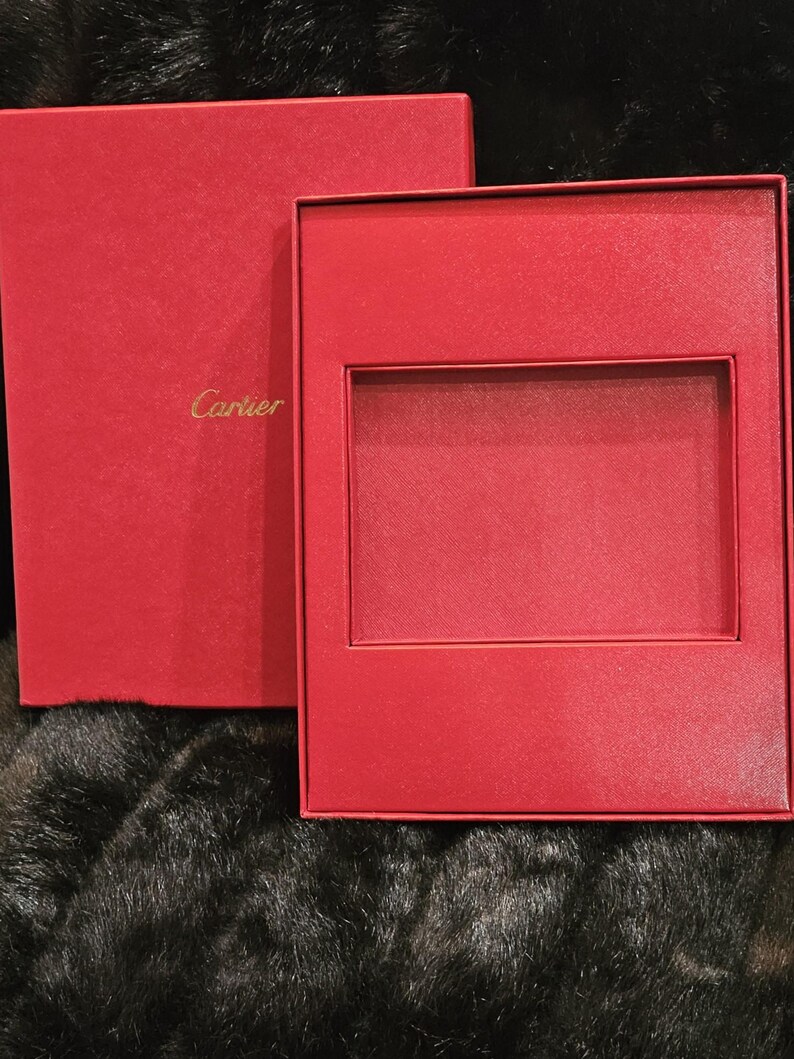 Cartier Collection, Empty Jewelry Empty Travel Pouch with Pillow, Empty Care Box, Empty Stationery Box image 2