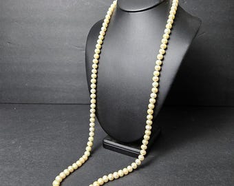1980s Vintage Opera Length Pearl Necklace