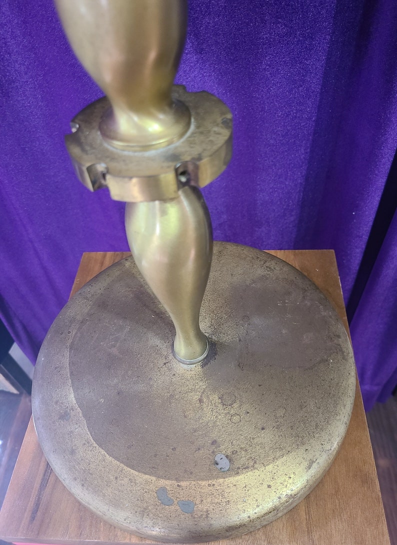 Large Antique 2sided Counter Top Vanity Mirror on Heavy Brass Etsy