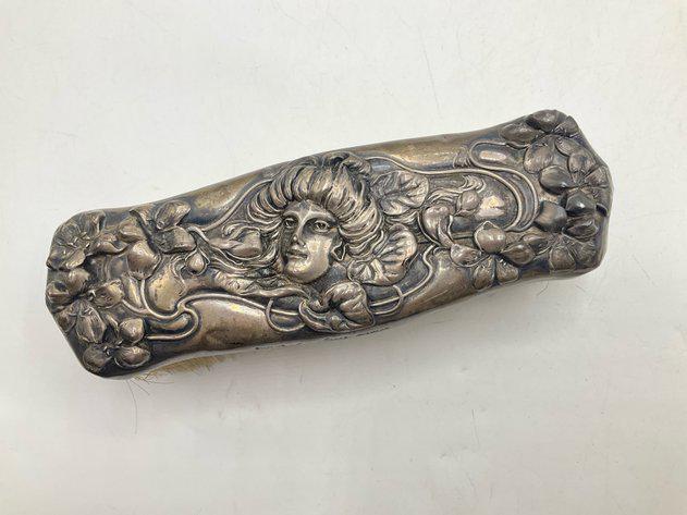 Art Nouveau Sterling Silver Dresser / Vanity Brush, William B. Kerr, ca 1900