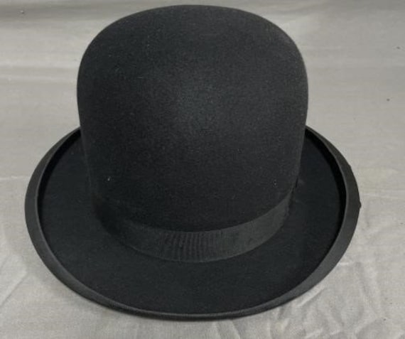 Gangster Era Black Bowler Hat, Dobbs Fifth Avenue, for Gangster Era Black Bowler Hat, Dobbs Fifth Avenue, for