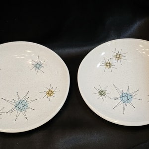 1950s Franciscan STARBURST 2 Bread and Butter Plates