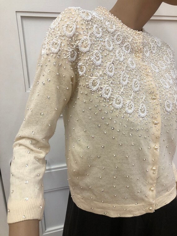 vintage beaded cardigan sweaters