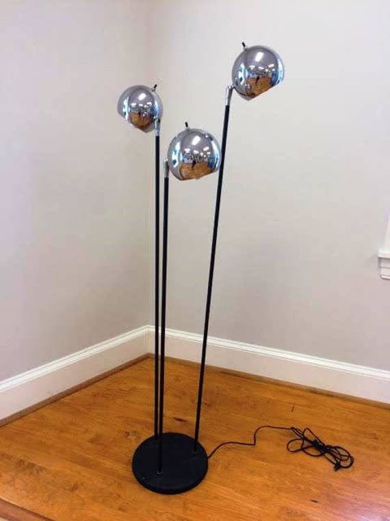 mid century chrome lamp