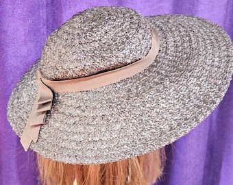 Vintage Eric Javits Wide Brim Sun Hat: Rollable Floppy Beach  display picture 2