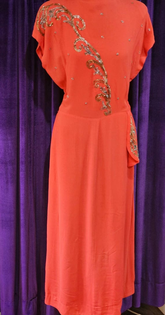 coral red colour dress Mini Dress in Coral Red With Open Back