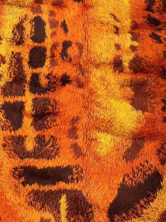 Mid Century Modern Rya Rug, Earth Tone Coloration, Ca 1960s - Etsy