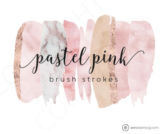 Watercolor Brush Strokes Brush Strokes Pastel Brush Strokes Etsy