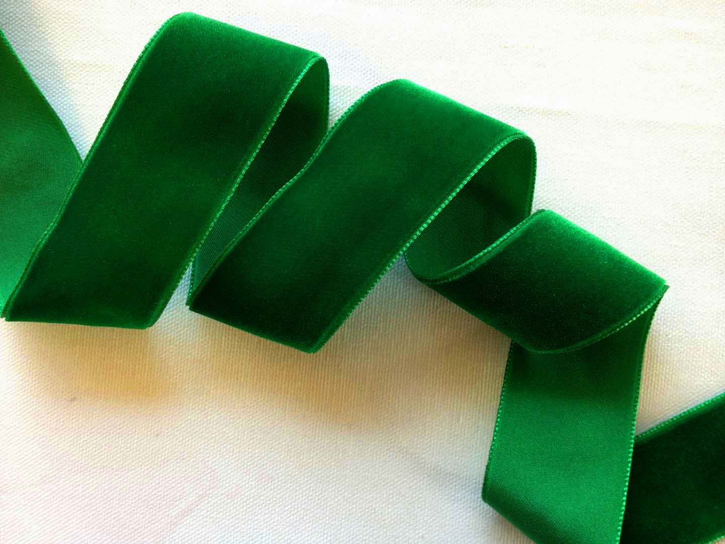 CLEARANCEEmerald Green Velvet ribbon multiple widths Sold Etsy