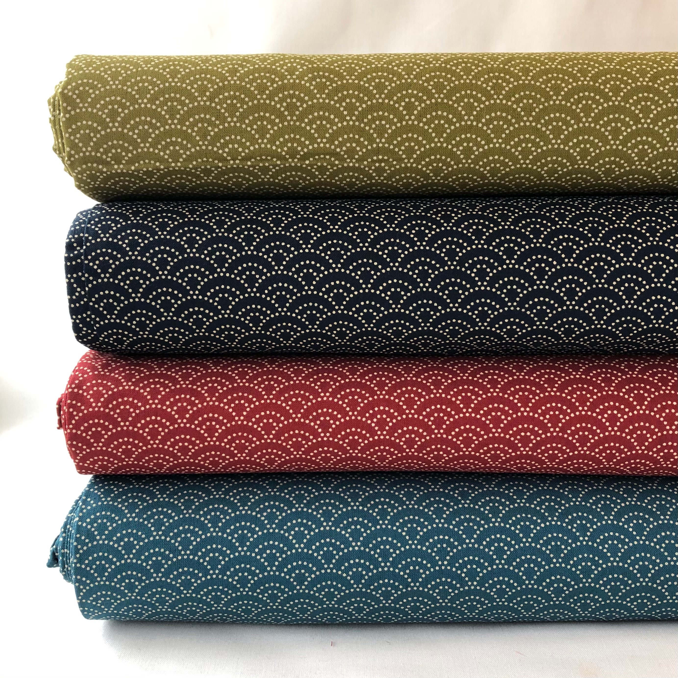 Dotted Seigaiha - Japanese Print Fabric - 100% Cotton - Order by the …