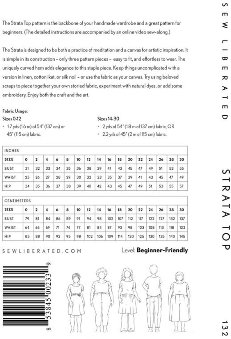 Print Pattern Strata Top from Sew Liberated