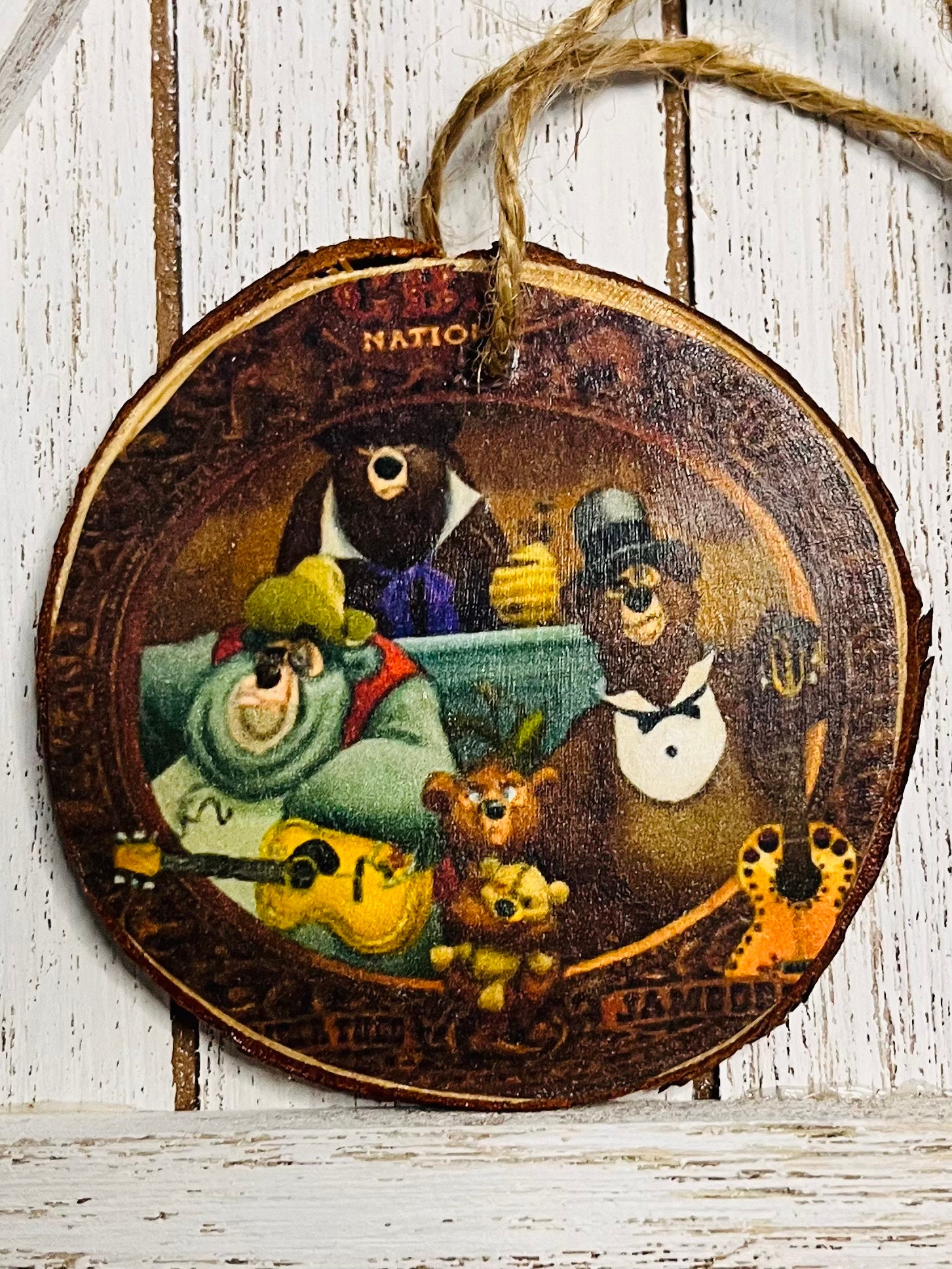 Country Bears Jamboree Inspired Double Sided Wood Christmas