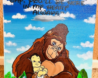 Tarzan You'll Be In My Heart Inspired Canvas Painting