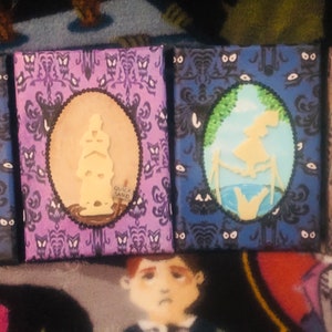 Haunted Mansion Inspired 5x7 Stretch Portraits GITD Canvases image 5