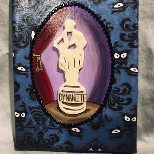 Haunted Mansion Inspired 5x7 Stretch Portraits GITD Canvases image 2