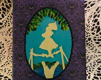 Haunted Mansion Inspired 5x7 Stretch Portraits GITD Canvases