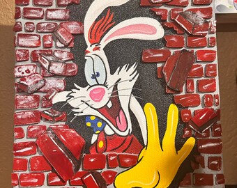 3D Roger Rabbit Inspired Canvas Painting