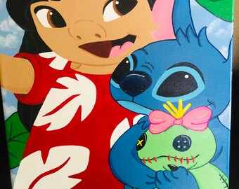 Lilo and Stitch Inspired Painting