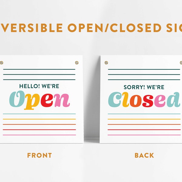Open Close Sign - Etsy