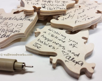 Wedding Guest Book Puzzle Wood 130-220 Pieces - (Size - MASSIVE) -  Wedding, Guestbook, Guest Book, Rustic and Alternative Wedding Decor