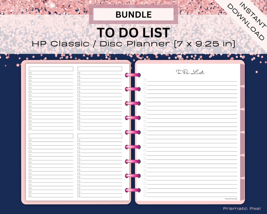 CLASSIC Happy Planner to Do List, Classic Happy Planner Checklist