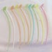 Vintage Pastel Tupperware Iced Tea Spoons x 10, Tupperware Long Handled Spoons