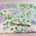 Vintage Pillowcases Blue Purple Flowered, Pair Pillowcases w Blue Flowers
