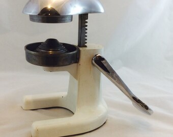 vintage manual citrus press Metal juicer | etsy.
