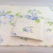 Vintage Pillowcases Blue Flowered, Blue Flowered Pillowcase Pair
