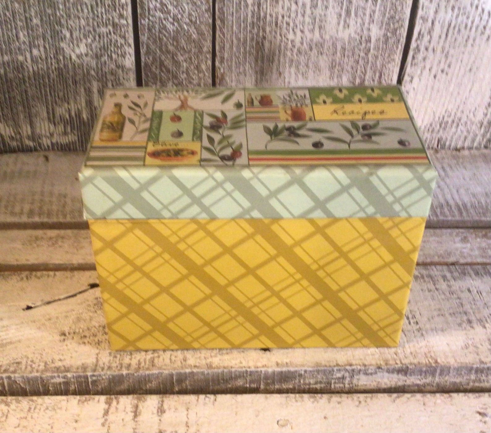 Recipe Box 4 X 6 With 20 Recipe Cards and Dividers Farmhouse Etsy