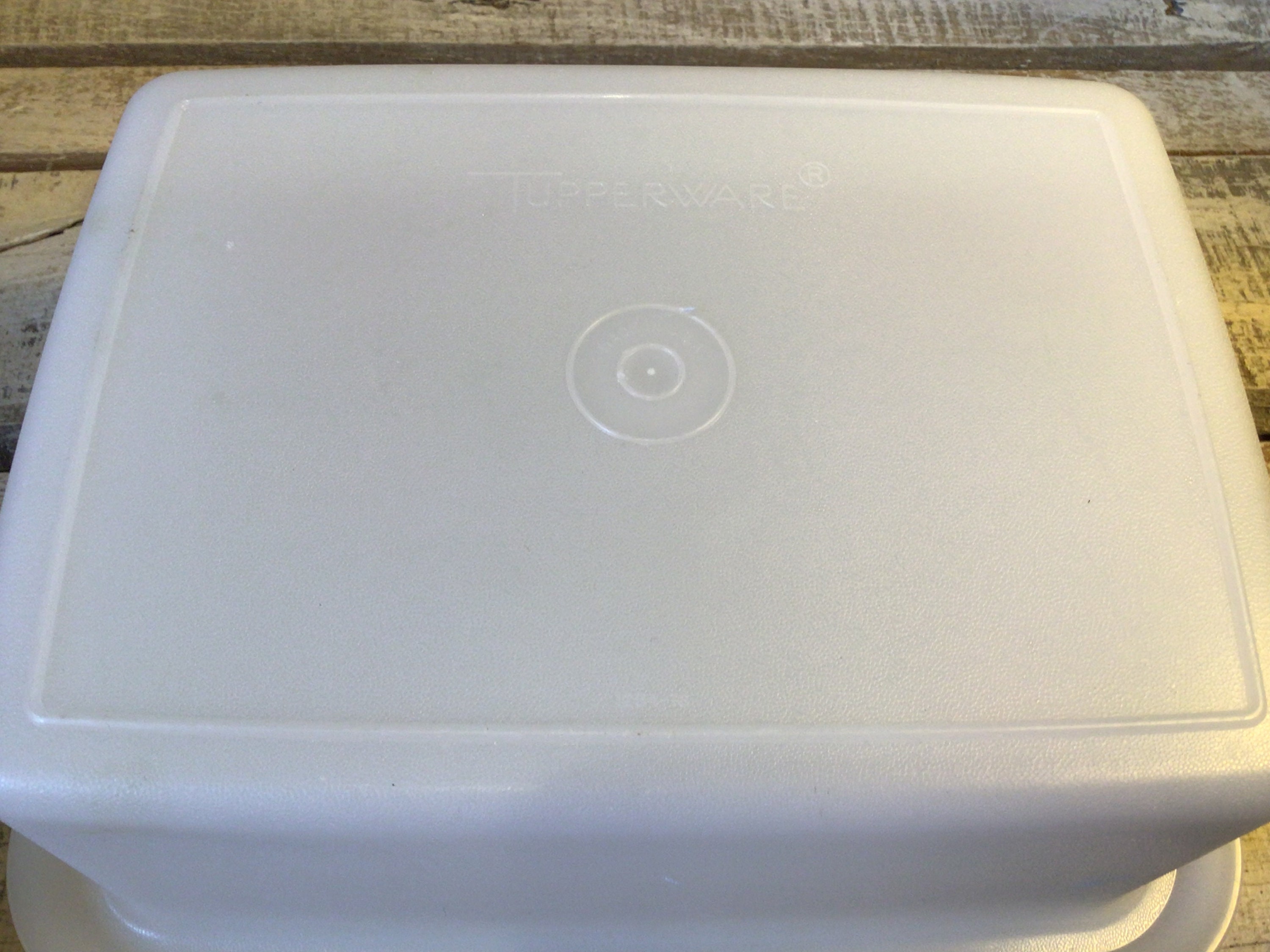 Tupperware Ice Cream Keeper, 484 486, Vintage Rectangular Container With Lid,  Freezer Food Storage, Retro 1960s Kitchen, Sheer Clear 