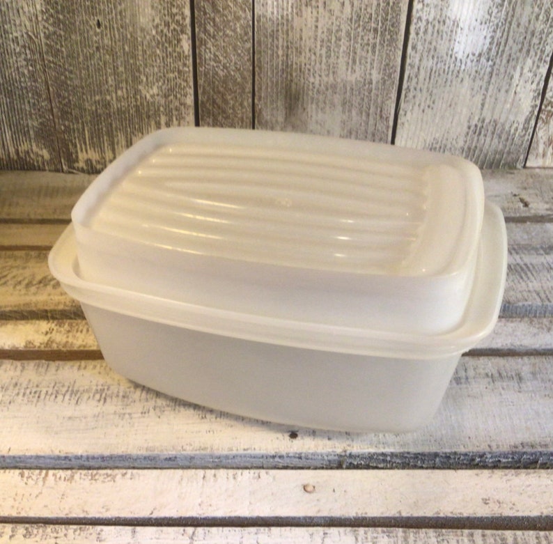 Vintage Tupperware Flavor Savor Saver 2 Piece Container W Etsy