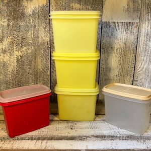 Vintage Tupperware Modular Mates Shelf Saver Storage Container #1243 *Your Choice*, Pantry Shelf Dry Food Storage Containers