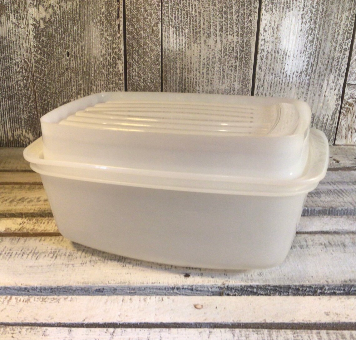 Vintage Tupperware Flavor Savor Saver 2 Piece Container W Etsy