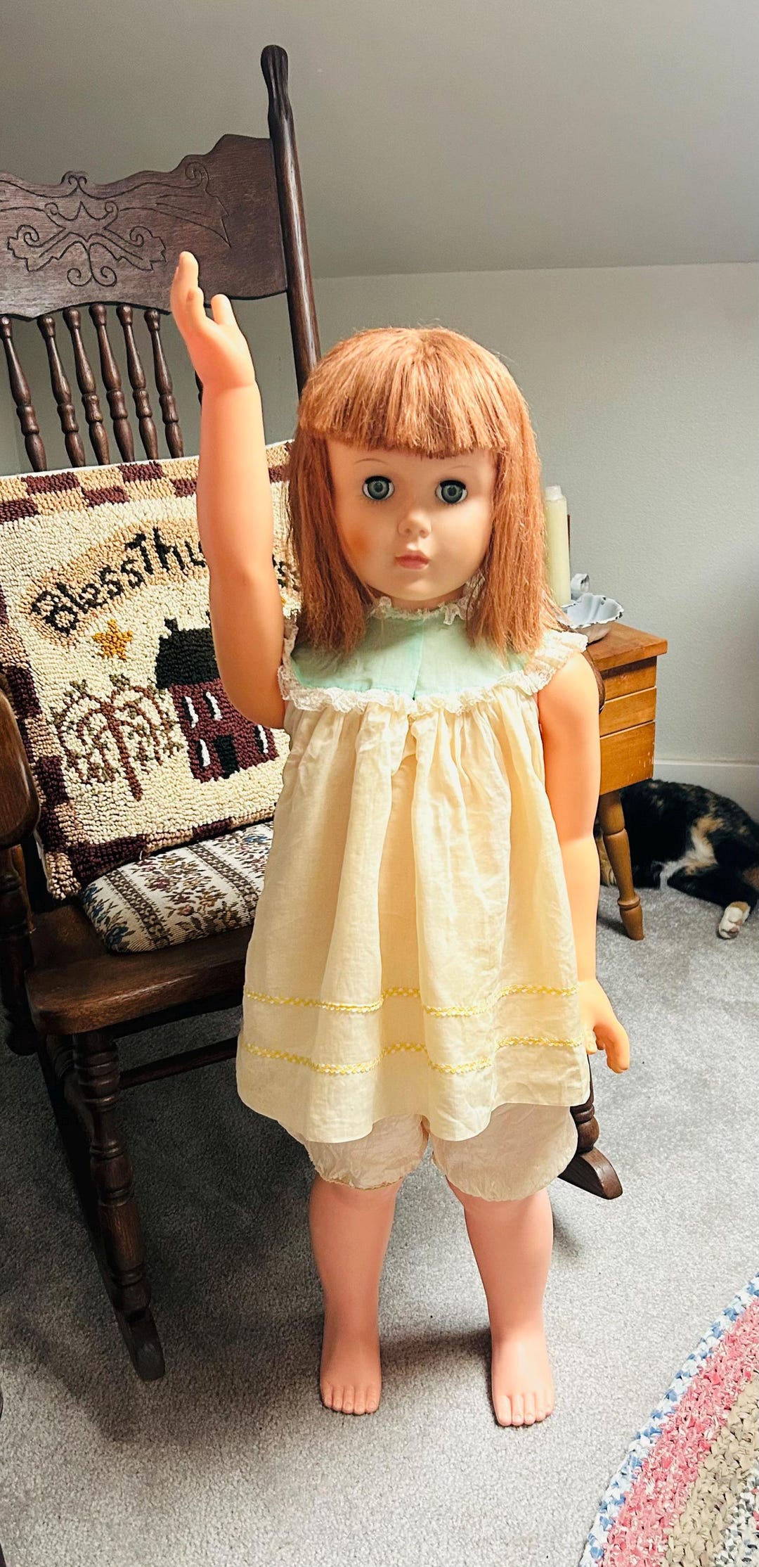 Vintage 1960s Patti Playpal Type Walking Doll 35”